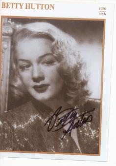 Betty Hutton † 2007  Film & TV  Autogramm Foto original signiert 