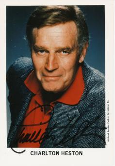 Charlton Heston  † 2008  Film & TV  Autogramm Foto original signiert 