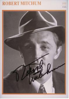 Robert Mitchum  † 1997  Film & TV  Autogramm Foto original signiert 
