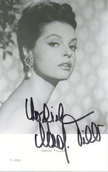 Nadja Tiller † 2023  Film & TV  Autogrammkarte  original signiert 