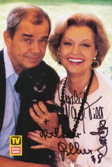 Walter Giller † 2011 & Nadja Tiller † 2023  Film & TV  Autogrammkarte  original signiert 