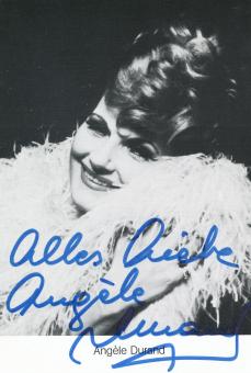 Angele Durand † 2001  Musik  Autogrammkarte  original signiert 