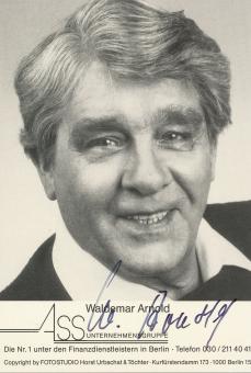 Waldemar Arnold  Film & TV  Autogrammkarte  original signiert 