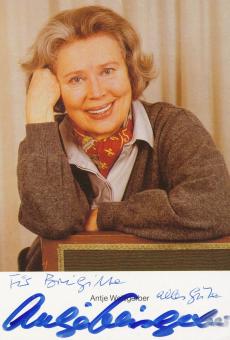Antje Weisgerber † 2004  Film & TV  Autogrammkarte  original signiert 