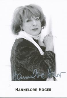 Hannelore Hoger  Film &  TV  Autogrammkarte  original signiert 