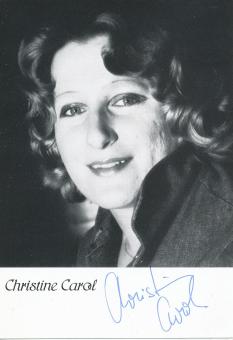 Christine Carol   Film + TV  Autogrammkarte  original signiert 