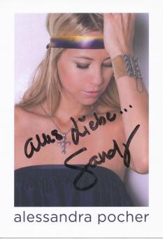Alessandra Pocher   TV  Autogrammkarte  original signiert 