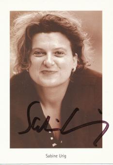 Sabine Urig  Film +  TV  Autogrammkarte  original signiert 