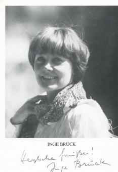 Inge Brück  Film +  TV  Autogrammkarte  original signiert 