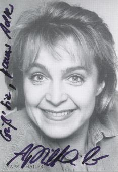 April Hailer   Film +  TV  Autogrammkarte  original signiert 