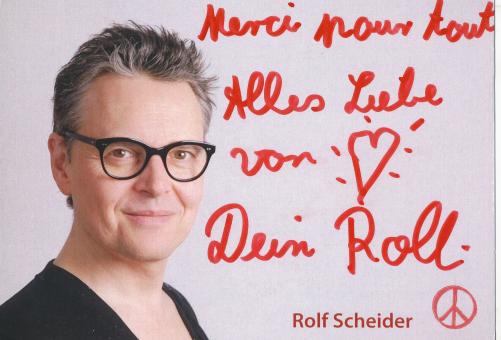 Rolf Scheider  TV  Autogrammkarte  original signiert 