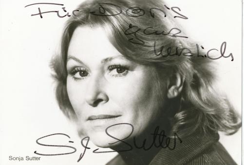 Sonja Sutter  Film +  TV  Autogrammkarte  original signiert 