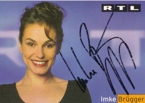 Imke Brügger  RTL   TV  Autogrammkarte original signiert 