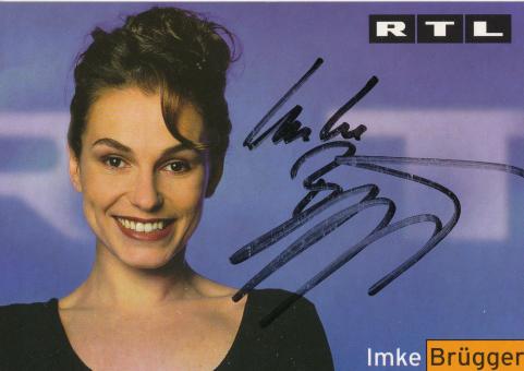 Imke Brügger  RTL   TV  Autogrammkarte original signiert 
