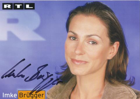 Imke Brügger   RTL   TV  Autogrammkarte original signiert 