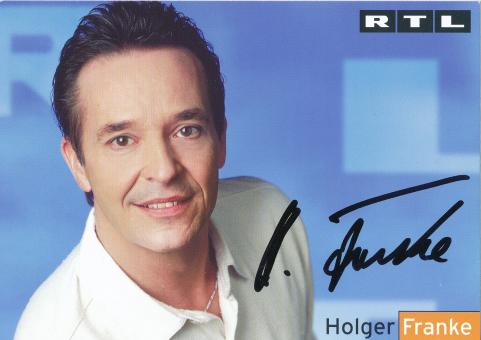 Holger Franke   RTL   TV  Autogrammkarte original signiert 