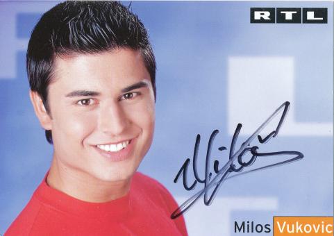 Milos Vukovic   RTL   TV  Autogrammkarte original signiert 