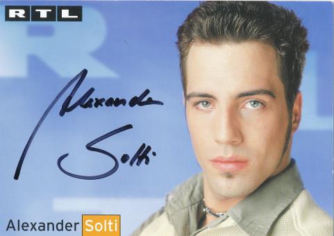 Alexander Solti   RTL   TV  Autogrammkarte original signiert 