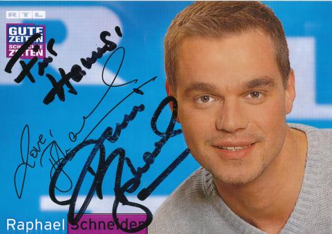 Raphael Schneider  GZSZ  RTL   TV  Autogrammkarte original signiert 