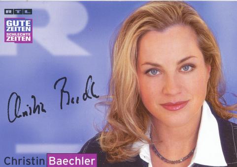 Christin Baechler   GZSZ   RTL   TV  Autogrammkarte 