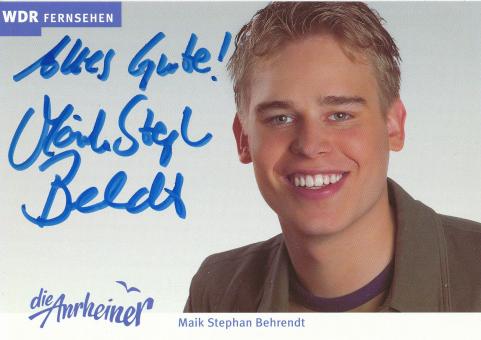 Maik Stephan Behrendt   Die Anrheiner  TV  Serien Autogrammkarte original signiert 