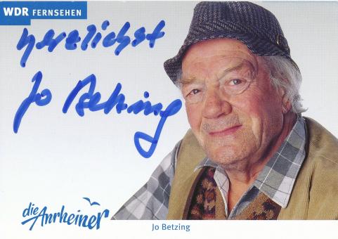 Jo Betzing   Die Anrheiner  TV  Serien Autogrammkarte original signiert 