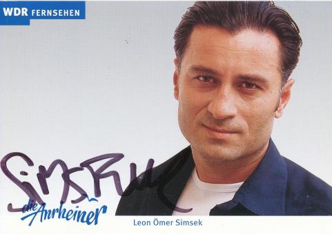 Leon Ömer Simsek   Die Anrheiner  TV  Serien Autogrammkarte original signiert 