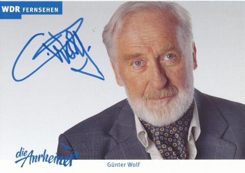 Günter Wolf   Die Anrheiner  TV  Serien Autogrammkarte original signiert 