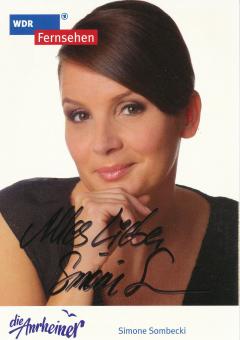 Simone Sombecki  Die Anrheiner  TV  Serien Autogrammkarte original signiert 
