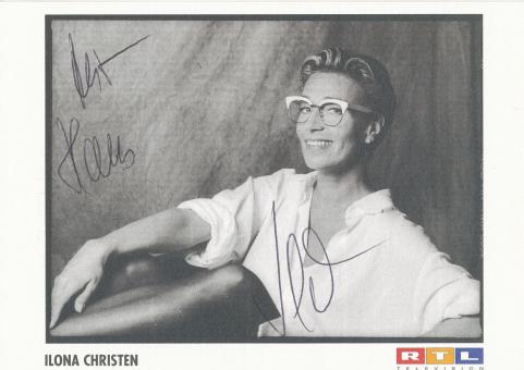 Ilona Christen † 2009   RTL   TV  Autogrammkarte original signiert 