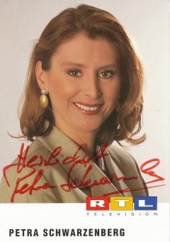 Petra Schwarzenberg  RTL   TV  Autogrammkarte original signiert 