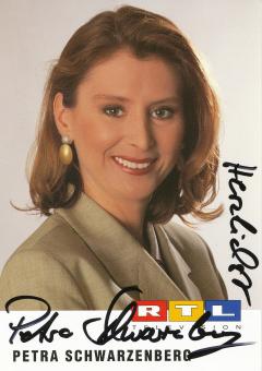 Petra Schwarzenberg  RTL   TV  Autogrammkarte original signiert 