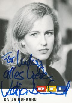 Katja Burkard  RTL   TV  Autogrammkarte original signiert 