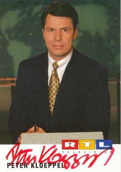 Peter Kloeppel   RTL   TV  Autogrammkarte original signiert 