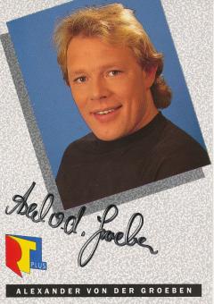 Alexander von der Groeben   RTL   TV  Autogrammkarte original signiert 