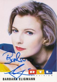 Barbara Eligmann   RTL   TV  Autogrammkarte original signiert 
