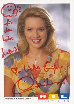 Claudia Langsdorf   RTL   TV  Autogrammkarte original signiert 