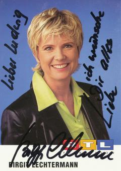 Birgit Lechtermann   RTL   TV  Autogrammkarte original signiert 
