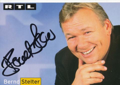 Bernd Stelter  RTL   TV  Autogrammkarte original signiert 