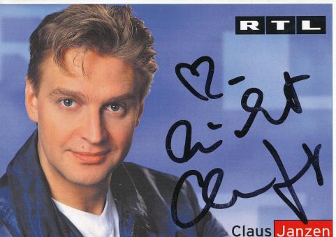 Claus Janzen   RTL   TV  Autogrammkarte original signiert 