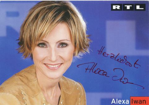 Alexa Iwan   RTL   TV  Autogrammkarte original signiert 