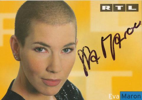 Eva Maron   RTL   TV  Autogrammkarte original signiert 