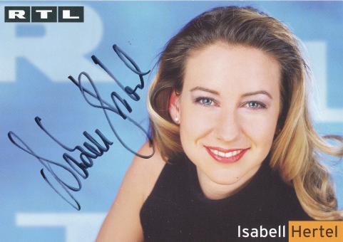Isabell Hertel   RTL   TV  Autogrammkarte original signiert 
