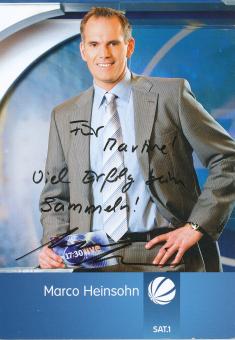 Marco Heinsohn  Sat 1  TV  Sender Autogrammkarte original signiert 