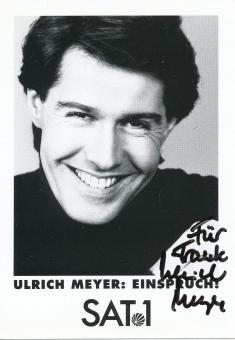Ulrich Meyer   Sat 1  TV  Sender Autogrammkarte original signiert 