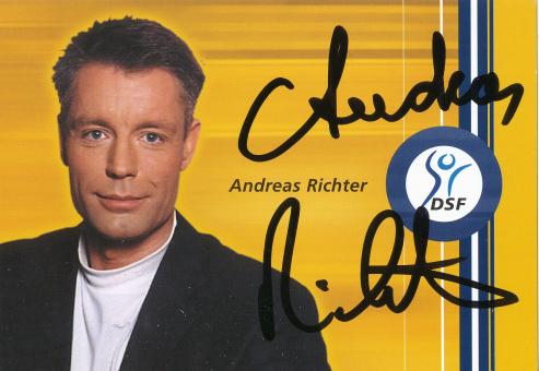 Andreas Richter  DSF  TV Sender Autogrammkarte original signiert 