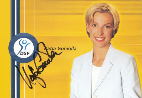 Katja Gomolla  DSF  TV Sender Autogrammkarte original signiert 