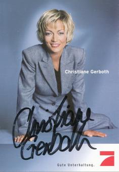 Christiane Gerboth   PRO 7  TV Sender Autogrammkarte original signiert 