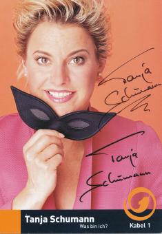 Tanja Schumann  Kabel 1  TV Sender Autogrammkarte original signiert 