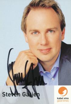 Steven Gätjen  Kabel 1  TV Sender Autogrammkarte original signiert 